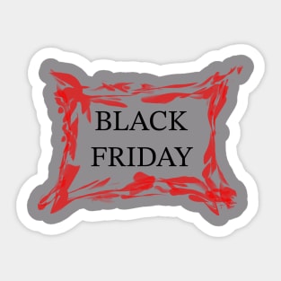 Black friday z Sticker